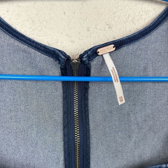 NWT Free People Women’s Denim Dress - Picture 2 of 5